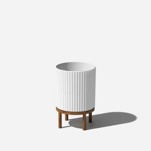 Veradek, Demi Planter w/Stand, 16", White