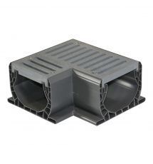 Channel Drain Spee-D Fab. 90 Deg. w/ Grate