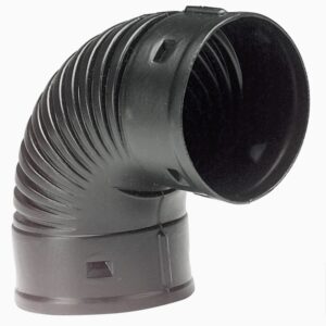 Fitting Black Corrugated 4" 90 Degree Elbow