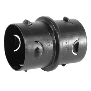 Fitting Black Corrugated 6" Coupling Internal