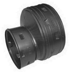 Fitting Black Corrugated 6" Reducer to 4"