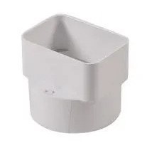 Fitting PVC 4" Downspout Adapter Large 4.5"x3.5"