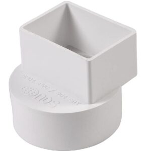 Fitting PVC 4" Downspout Adapter Large Offset
