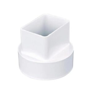 Fitting PVC 4" Downspout Adapter Small