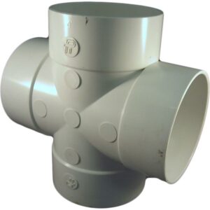 Fitting PVC 4" T Connector Cross
