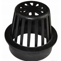 Grate Round Atrium 4" Black