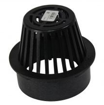 Grate Round Atrium 6" Black