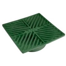 Grate Square 6" Green w/ 4" Opening