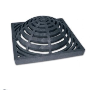 Grate Square Atrium 12" Black