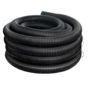 Pipe Black Corrugated 4" Solid 100'
