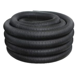 Pipe Black Corrugated 6" Solid 100'