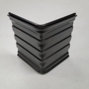 Curvrite Lawn Edging Corner BLACK Pair
