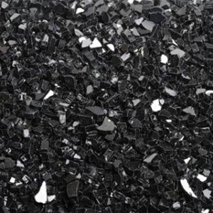 Glass Broken 1/2"-3/4" Pepper (Black) 10 lbs.