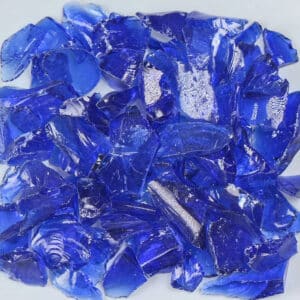Glass Broken Dark Blue 1/2"-3/4" 10 lbs.