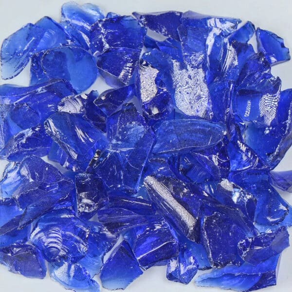 Glass Broken Dark Blue 1/2"-3/4" 10 lbs.