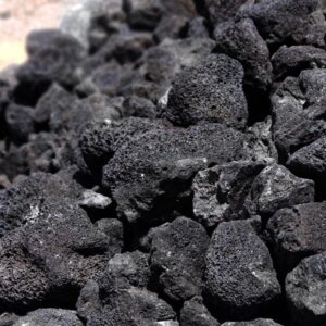 Lava Rock-Irregular Black (fire pit safe) 1 cu ft