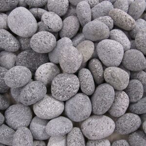 Lava Stone-Tumbled (fire pit safe) Black 1-2" 50lb