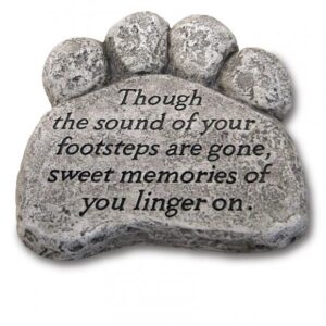 Pawprint Stone 10"