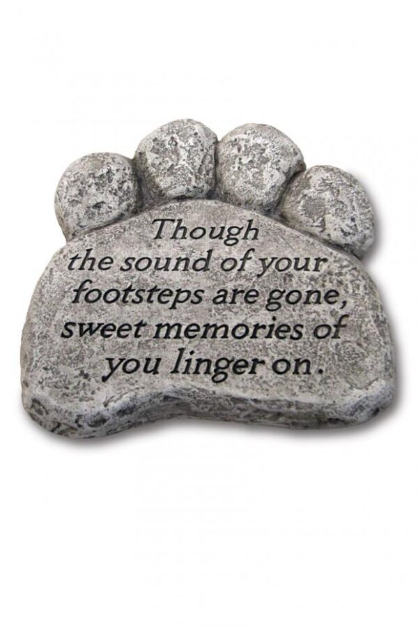 Pawprint Stone 10"