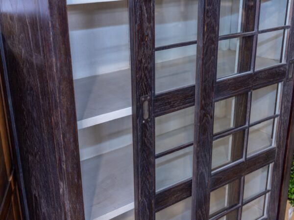 Dina Glass Pane with Sliding Door - Dark Ash - Image 3