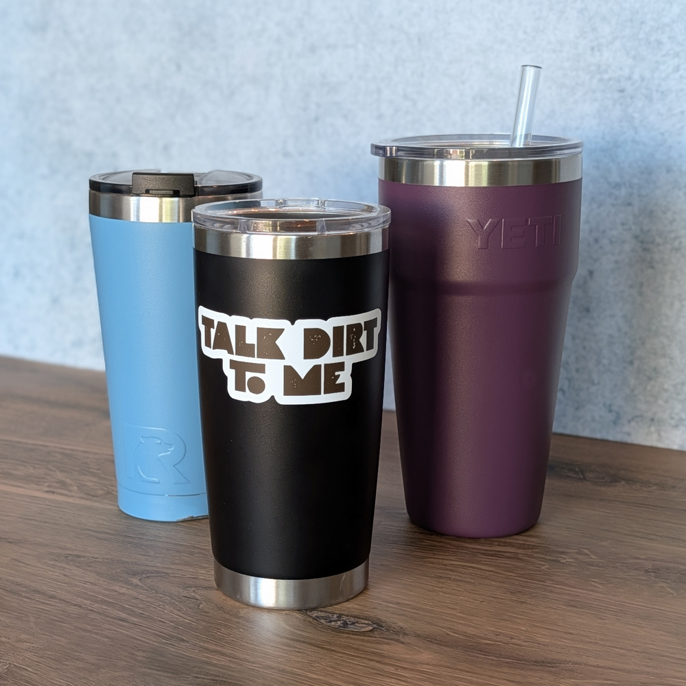 Talk Dirt To Me Vinyl Sticker - Image 2
