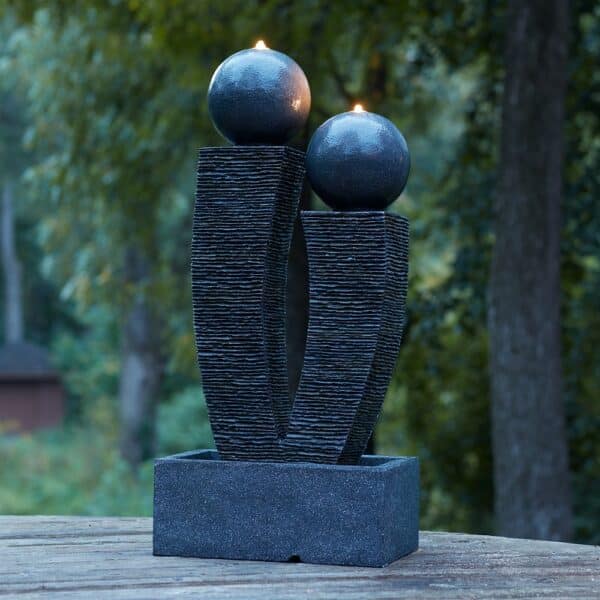 Double Sphere Modern Fountain