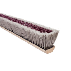 Broom 24" Silver/Brown Poly