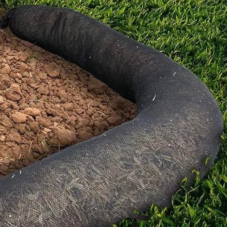 Filled Silt Sock 8" x 10' for Erosion Control - Image 2