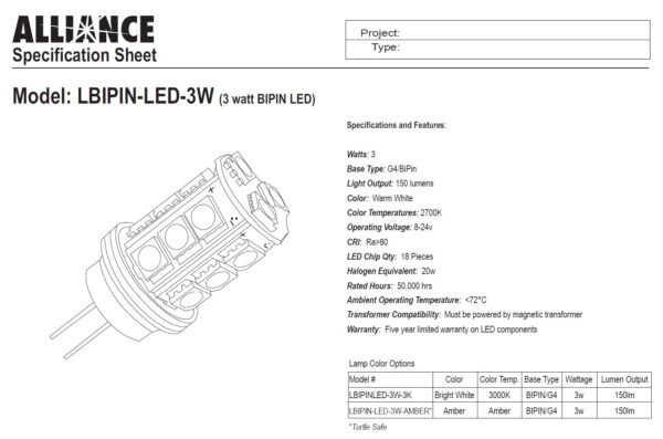 Stem 12" BT 2-6W LED, Alliance - Image 4