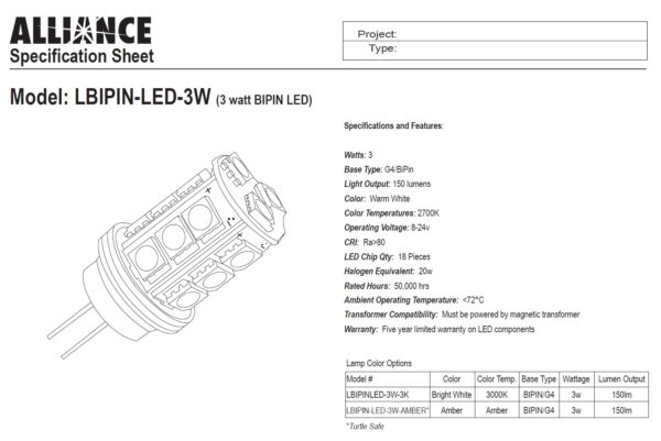 Stem  24" 2.5W LED, Alliance - Image 3
