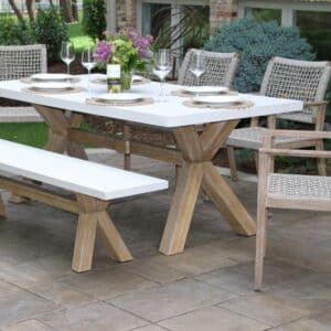 Outdoor Interiors, Ivory Composite Dining Group
