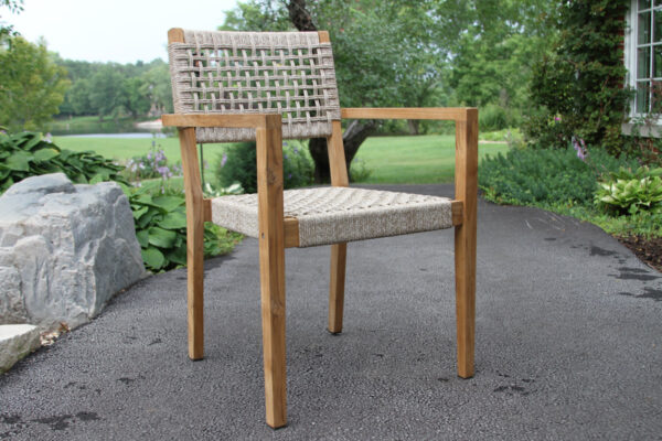 Outdoor Interiors, Vineyard Teak Dining Table Group - Image 2