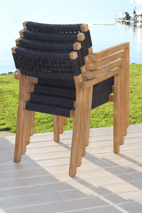 Outdoor Interiors, Ivory Composite Dining Group - Image 9