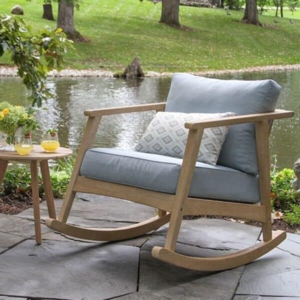 Outdoor Interiors, Antique Washed Rocking Chair Group - Image 3