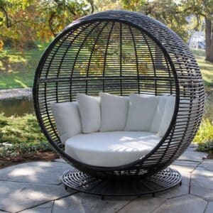 Outdoor Interiors, Black Aviary Daybed