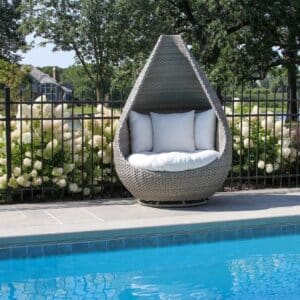 Outdoor Interiors, Tagine Swivel Cuddle Chair