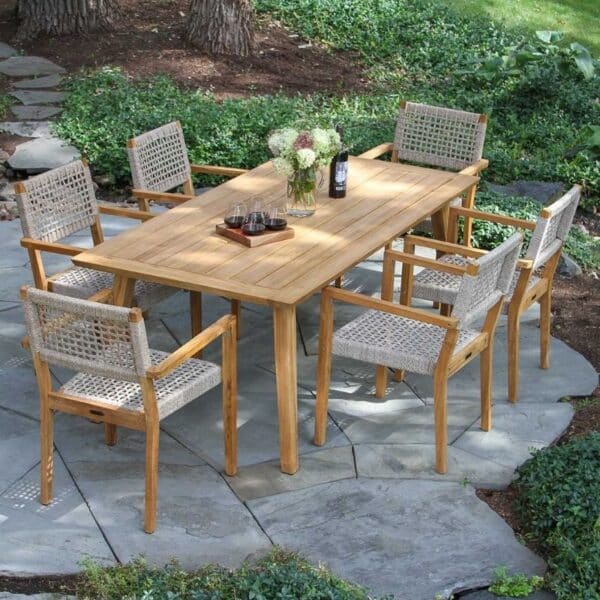 Outdoor Interiors, Vineyard Teak Dining Table