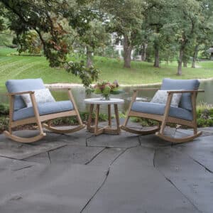 Outdoor Interiors, Antique Washed Rocking Chair Group