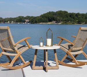 Outdoor Interiors, Eucalyptus Rocker Seating