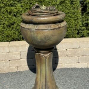Stonecasters,2pc Tall Frogs Patio Bubbler Fountain