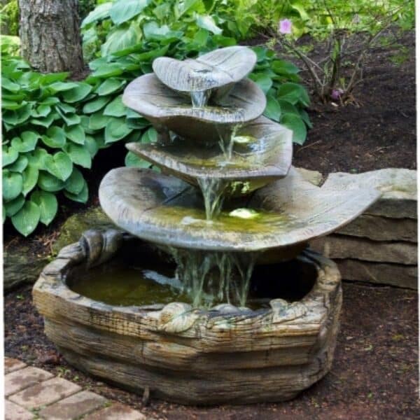Stonecasters, 2pc Giant Leaf Fountain