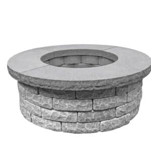 Blue Mist Round Fire Pit Cap