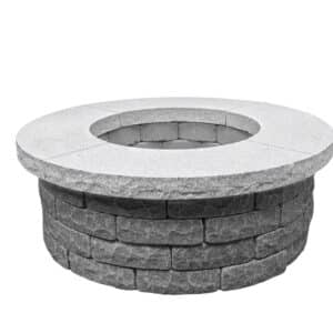 Imported Gray Round Fire Pit Cap