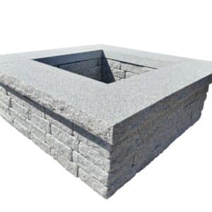 Imported Gray Square Fire Pit Cap