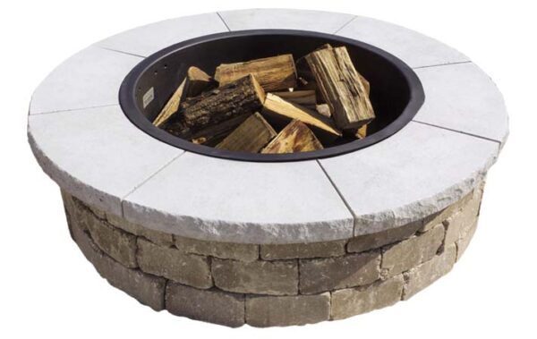 Rochester Radius Fire Pit Cap Limestone - Image 2