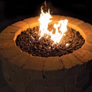 Rochester Gas Fire Pit Round Bluestone