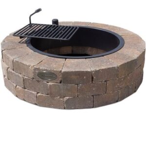 Rochester Fire Pit Round Sante Fe, With Grill