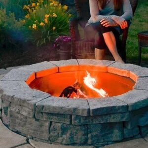 High Format Round Fire Pit Belvedere Slate Gray
