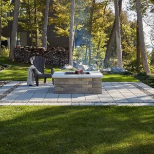 Techo Fire Pit Square Brandon Shale Grey