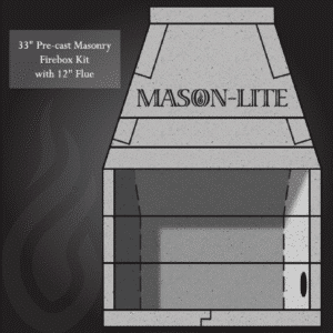 Mason Lite Wood Burning Firebox Kit 33"